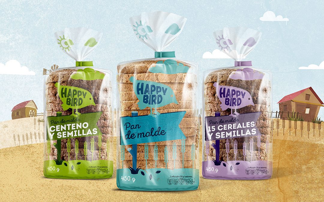 Pan de molde Happy Bird
