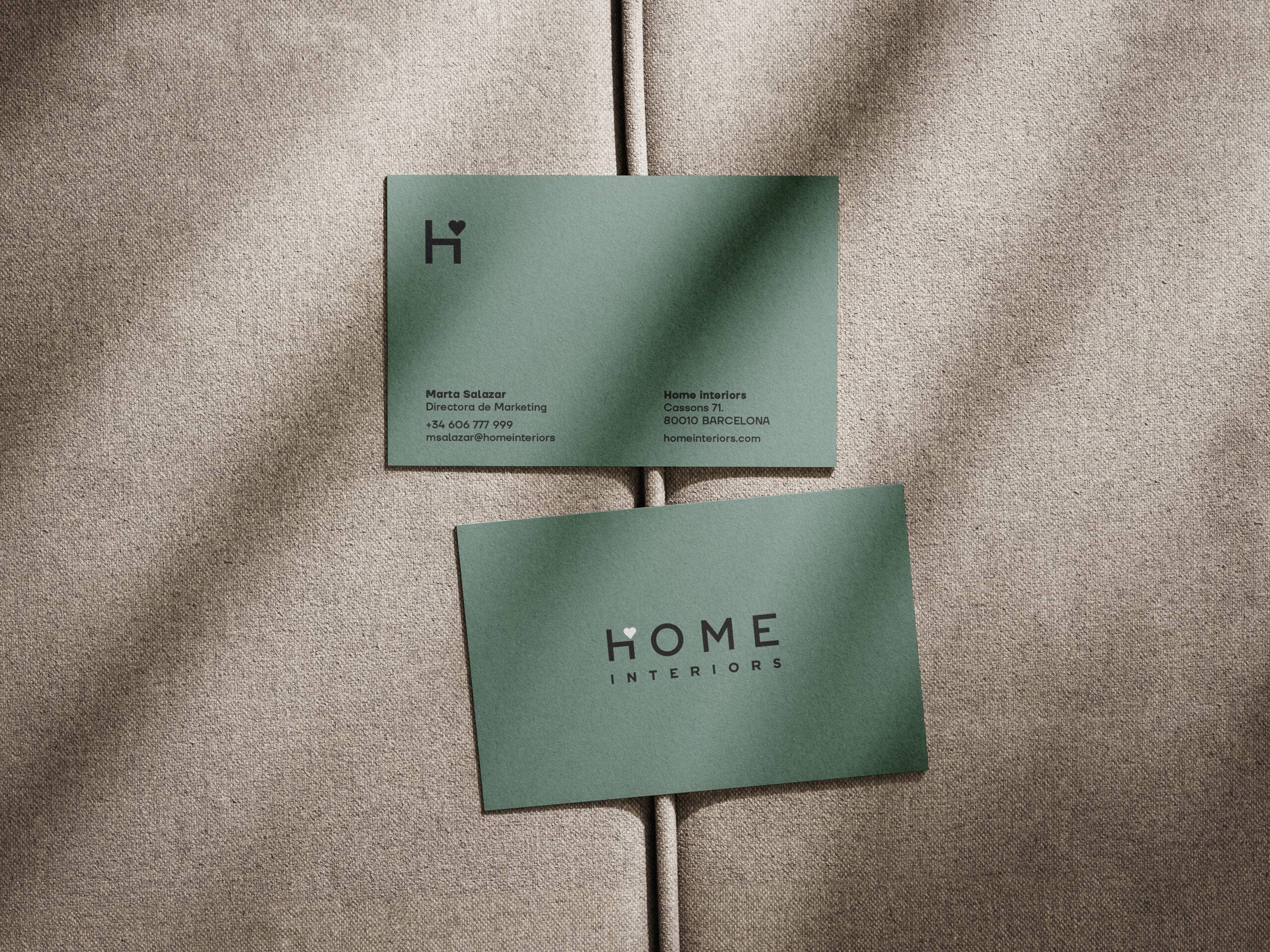 Tarjeta de visita de Home Interiors
